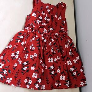 Carter’s Floral Red Dress 3T